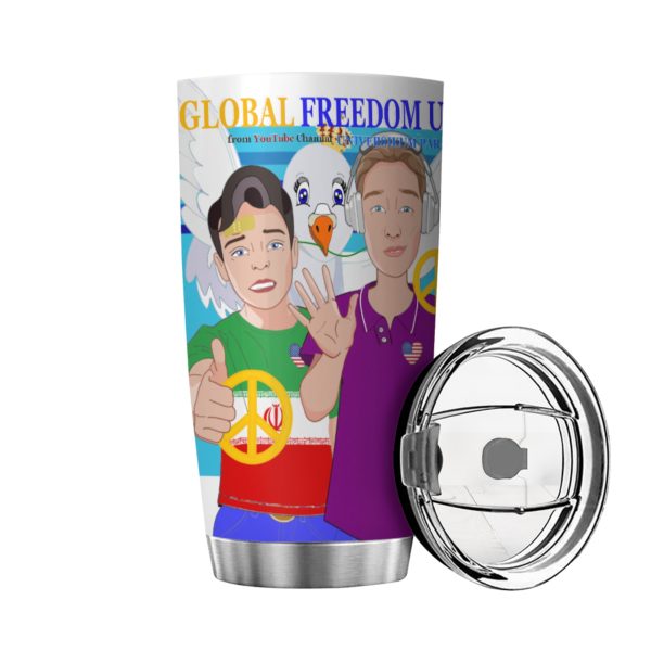 Tumbler GLOBAL FREEDOM UNITED© Men Iran & USA  Blue Online now