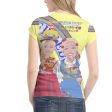 Women´s T-shirt GLOBAL FREEDOM UNITED© Women Croatia & Serbia V2 Yellow For Cheap