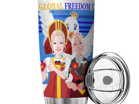 Tumbler Global Freedom United Women Russia & Germany Old Peace Deep Blue Supply