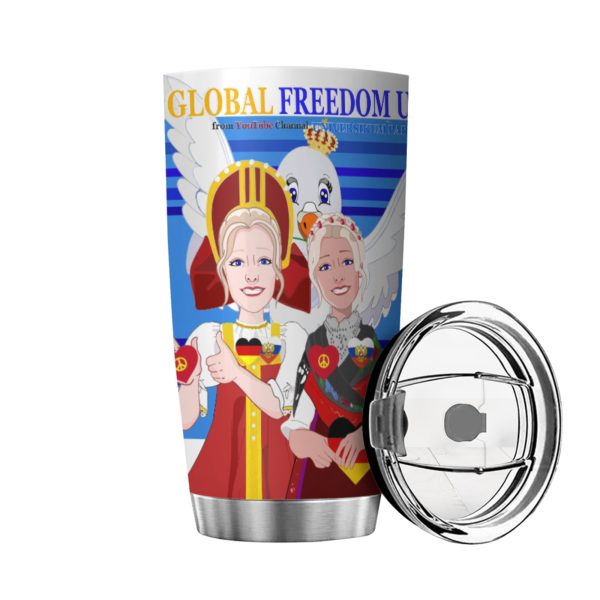 Tumbler Global Freedom United Women Russia & Germany Old Peace Deep Blue Supply