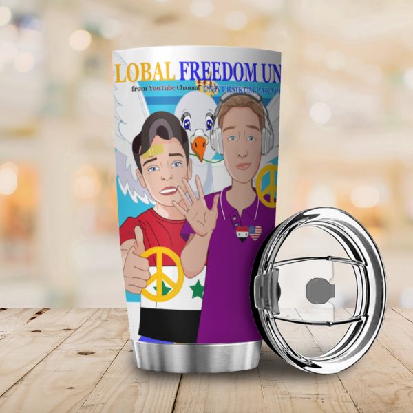 Tumbler GLOBAL FREEDOM UNITED© Men Syria & USA Blue Online