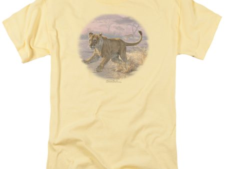 WILDLIFE : PANDEMONIUM S\S ADULT 100% COTTON 18\1 T-SHIRT BANANA XL Online now