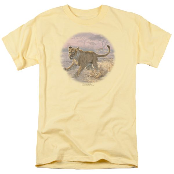 WILDLIFE : PANDEMONIUM S\S ADULT 100% COTTON 18\1 T-SHIRT BANANA XL Online now