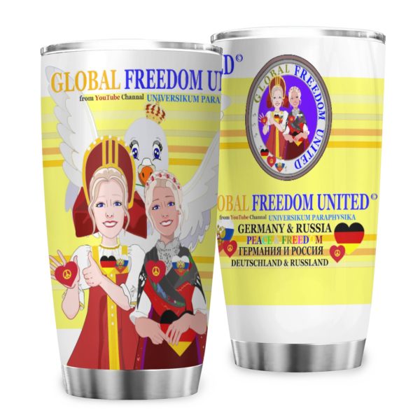 Tumbler Global Freedom United Women Russia & Germany Old Peace Yellow For Sale