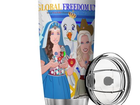 Tumbler Global Freedom United Women Afghanistan & Usa Old Peace Deep Blue Discount