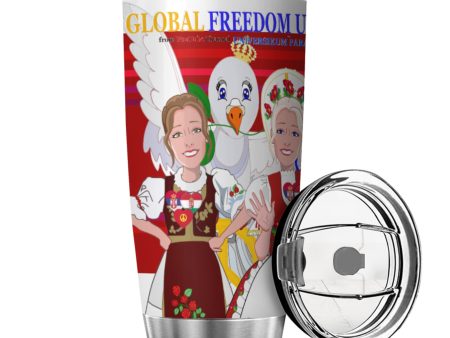 Tumbler GLOBAL FREEDOM UNITED© Women Hungary & Serbia Red Online