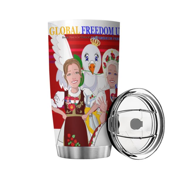 Tumbler GLOBAL FREEDOM UNITED© Women Hungary & Serbia Red Online