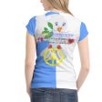 Women´s T-shirt 1 GLOBAL FREEDOM UNITED© Women Albania & Serbia Blue For Sale