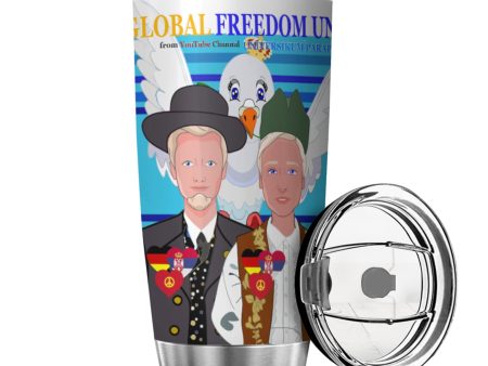 Tumbler GLOBAL FREEDOM UNITED© Men Serbia & Germany Blue 2 Online