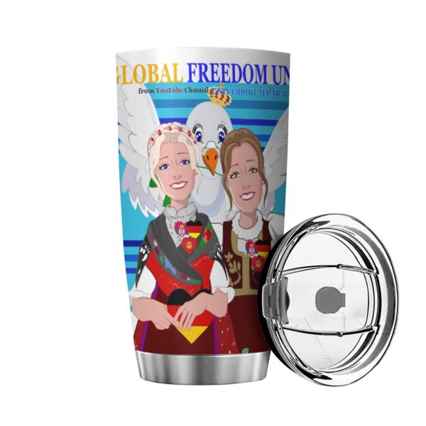 Tumbler GLOBAL FREEDOM UNITED© Women Serbia & Germany Blue Discount