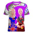 Women´s T-shirt 2 GLOBAL FREEDOM UNITED© Women England & Germany  Lilac Discount