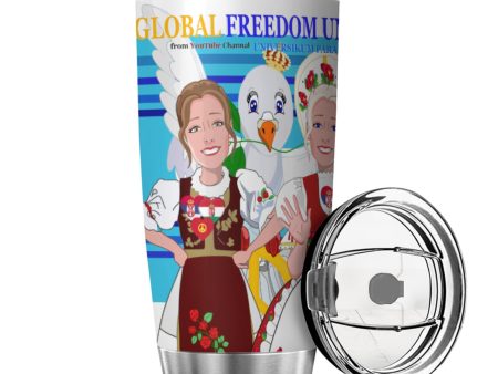 Tumbler GLOBAL FREEDOM UNITED© Women Hungary & Serbia Blue Online now