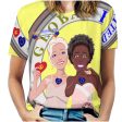 Women´s T-shirt 3 GLOBAL FREEDOM UNITED© Anti Fascism & Racism EU Yellow Sale