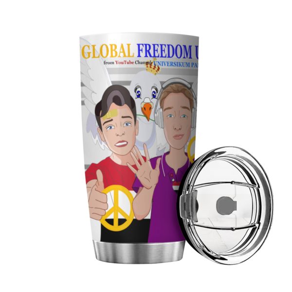 Tumbler GLOBAL FREEDOM UNITED© Men Yemen & USA Grey Discount