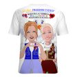 Women´s T-shirt 2 GLOBAL FREEDOM UNITED© Women Albania & Serbia BIG Sale