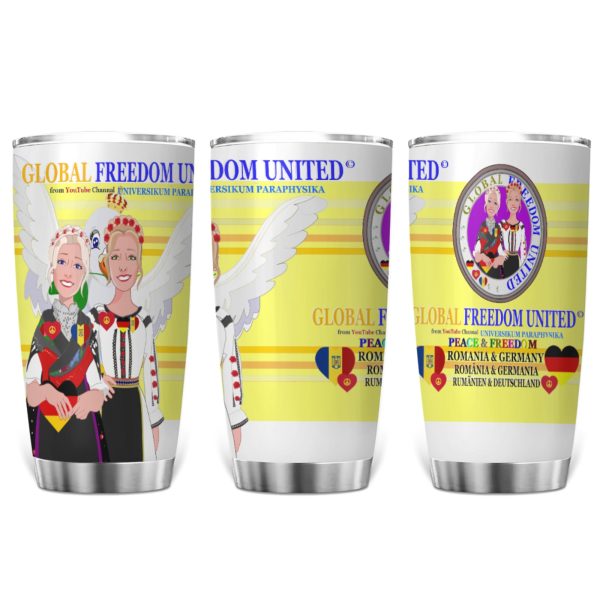 Tumbler Global Freedom United Women Romania & Germany Old Peace Yellow For Cheap