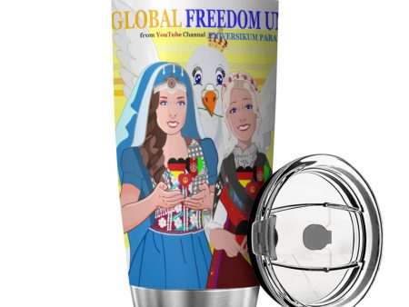 Tumbler Global Freedom United Women Afghanistan & Germany Old Peace Yellow Online Hot Sale