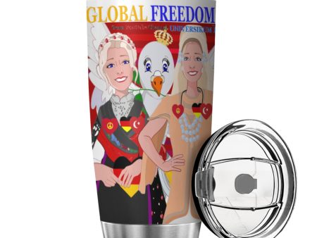 Tumbler Global Freedom United Women Germany & Turkey Old Peace Red Fashion