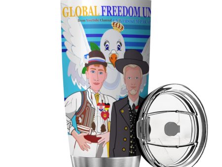 Tumbler GLOBAL FREEDOM UNITED© Men Croatia & Germany Blue Hot on Sale