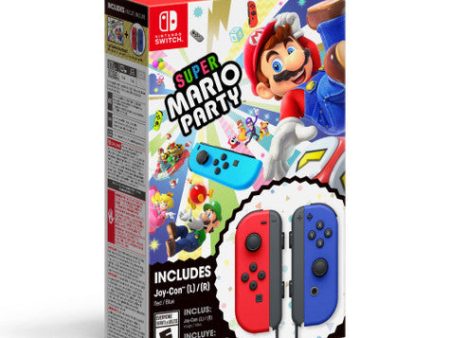 Switch Joy-Con (L R) - Neon Blue   Red Super Mario Party Bundle Cheap