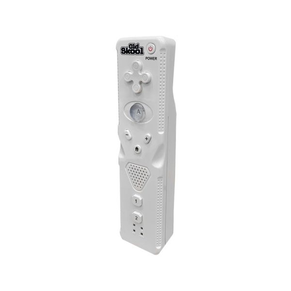 Wii   Wii U Remote: White - Old Skool For Sale