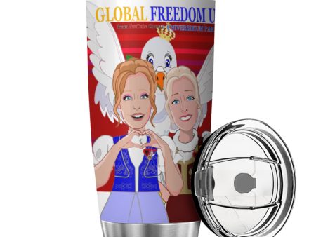 Tumbler Global Freedom United Women Albania & Serbia Old Peace Red Fashion