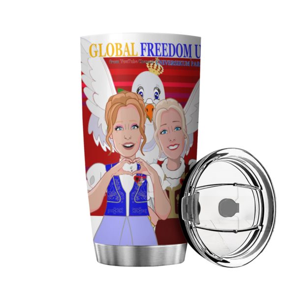 Tumbler Global Freedom United Women Albania & Serbia Old Peace Red Fashion