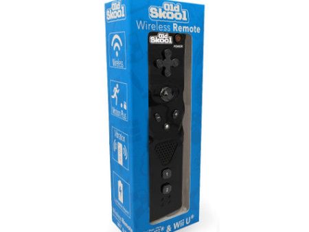 Wii   Wii U Remote: Black - Old Skool Online