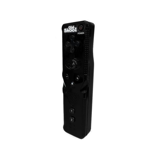 Wii   Wii U Remote: Black - Old Skool Online