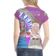 Women´s T-shirt GLOBAL FREEDOM UNITED© Women AFGHANISTAN & USA  V1 Lilac Hot on Sale