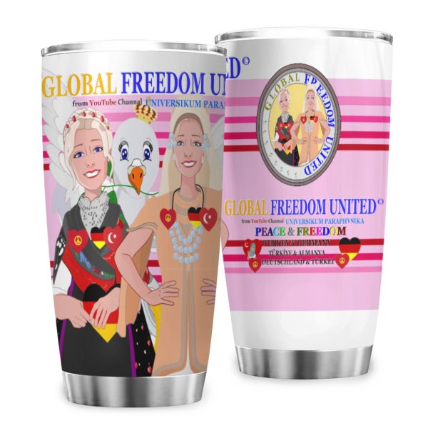 Tumbler Global Freedom United Women Germany & Turkey Old Peace Light Pink2 For Discount