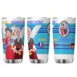 Tumbler Global Freedom United Women French & Germany Old Peace Blue Fashion