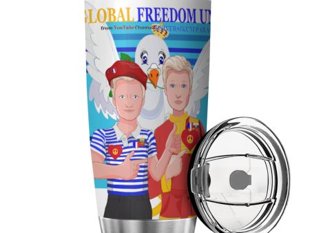 Tumbler Global Freedom United Men French & Russia Old Peace Blue on Sale