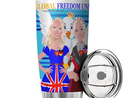 Tumbler Global Freedom United Women England & Germany Old Peace Blue Cheap