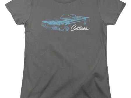 OLDSMOBILE : 68 CUTLASS WOMENS SHORT SLEEVE Charcoal LG Online