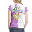 Women´s T-shirt GLOBAL FREEDOM UNITED© Israel & Germany Old Peace Version 1 Lilac For Cheap