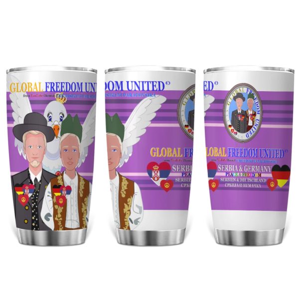 Tumbler GLOBAL FREEDOM UNITED© Men Serbia & Germany Lilac Online