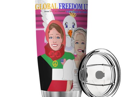 Tumbler Global Freedom United Women Kuwait & Usa Old Peace Pink Online now