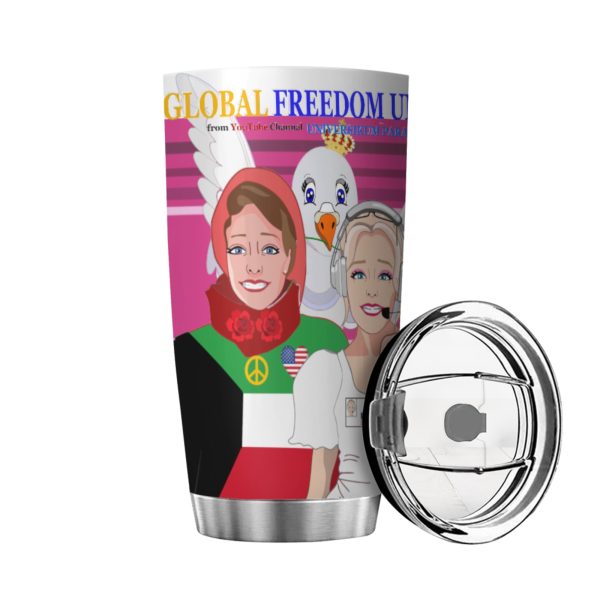 Tumbler Global Freedom United Women Kuwait & Usa Old Peace Pink Online now