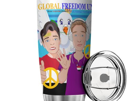 Tumbler GLOBAL FREEDOM UNITED© Men Yemen & USA Blue Supply