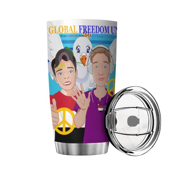 Tumbler GLOBAL FREEDOM UNITED© Men Yemen & USA Blue Supply