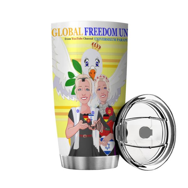 Tumbler GLOBAL FREEDOM UNITED© Women Israel & Germany Yellow Cheap