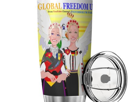 Tumbler Global Freedom United Women Romania & Germany Old Peace Yellow For Cheap