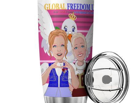 Tumbler Global Freedom United Women Albania & Serbia Old Peace Pink1 Hot on Sale