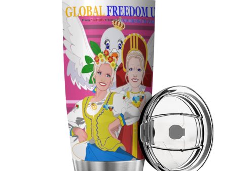 Tumbler Global Freedom United Women Russia & Ukrain Pink on Sale