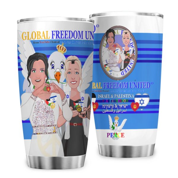 Tumbler Global Freedom United Women Palestina & Israel Deep Blue Online Hot Sale