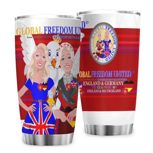 Tumbler Global Freedom United Women England & Germany Old Peace Red Online Sale