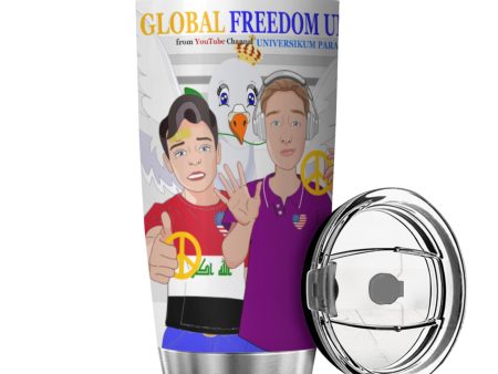 Tumbler GLOBAL FREEDOM UNITED© Men Iraq & USA Grey Cheap