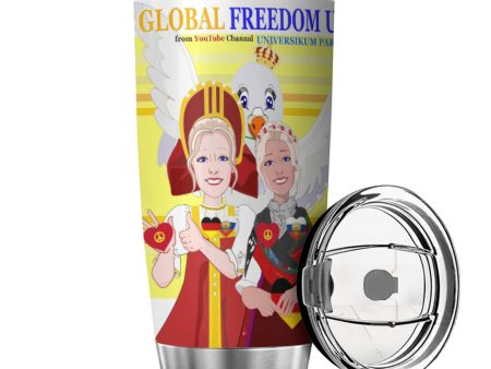 Tumbler Global Freedom United Women Russia & Germany Old Peace Yellow For Sale