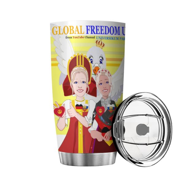 Tumbler Global Freedom United Women Russia & Germany Old Peace Yellow For Sale